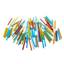 Assorted Bright Colors Jumbo Smoothie Straws, Pack of 100 Pieces H7Z9