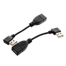 USB 2.0 A Male To Female Angle 90 Degree Left bends and right bends Cable
