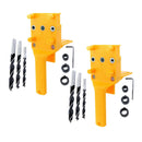 16pcs Handheld Self Centering Dowelling Jig Woodworking Drilling Locator