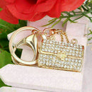 Modern Crystal Rhinestone Handbag Charm Pendant Keychain Bag Keyring Key Ni A8X4