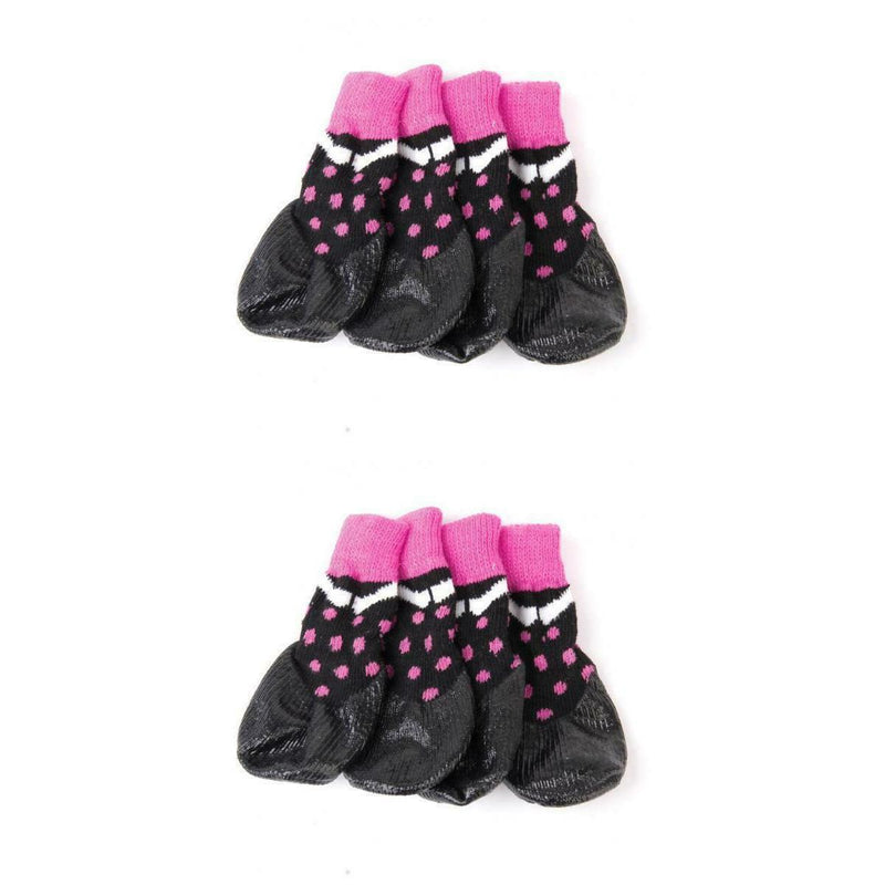 8x Waterproof Pet Dog Socks Anti-slip Sock Paw Protector Indoor Outdoor Wear