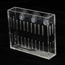 Live Aquairum Plants Grass Crystal Clear Acrylic Cup Holder 10x2.5x8.5cm