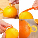 6PCS Easy Orange Citrus Peeler in Bright Orange Color Kitchen Tool H9Z3