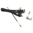 3/3 4/4 Violin AccessoriesTail Rope 12cm+Ebony Tailpiece+Chroem Fine-Tuning