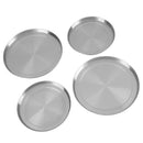 4x Stainless Steel Cooker Protection Pan Home