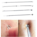 4Pcs Blackhead Remover Acne Blemish Comedone Pimple Extractor Cleaner Tool Kit