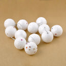 6X White Snowballs Ornaments Christmas Tree Hanging Holiday Party Home Decor JR