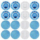 16 Packs Car Polisher Pad Bonnet Set(5 To 6 Inches) Including 12 Packs Micr