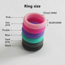 Women/Men's Silicone Wedding Ring,Silicone Wedding Band Various Colors,6 Pa
