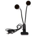 E27 LED Planting Grow Light Clip On Flexible Lamp Holder US Plug Dual Head