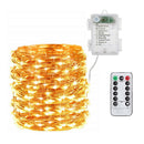 10m LED Waterproof Battery Box Copper Wire String Fairy Light (Warm Light)