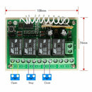 12V 4CH Channel 433Mhz Wireless Remote Control Switch Integrated Circuit Wi X3V4