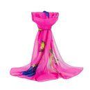 Women Scarves, Fashion Women Rose Flower Long Soft Wrap Scarf Ladies Shawl
