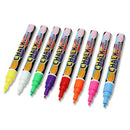 8pcs Wet Erase Chalk Markers Pen Chalkboard Window Glass Highlighter Pens