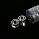 10 Pcs 4x13x7mm U624ZZ 1.8mm U Groove Guide Pulley Sealed Rail Ball Bearing