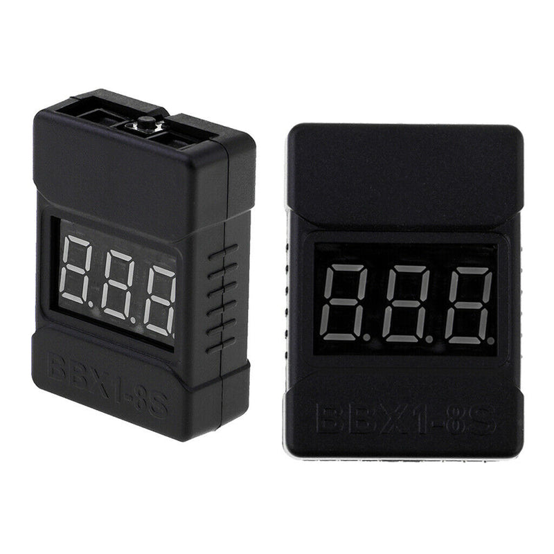 RC LiPo Battery Checker RC 1-8S Battery Tester Low Voltage Buzzer Alarm