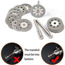 2X(20Pcs 22Mm Diamond Cutting Wheel Off Discs With 4 Pcs 3Mm Mandrel For Ro