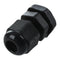 PG7 Black Plastic Waterproof Cable Glands Joints 10 Pcs G7F2