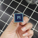 Creative Photoshop Design Lapel Pins Women Men Jacket Brooches (Style 3)