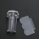 2Pcs Image Tool Nail Art Clear Jelly Plate Scraper Transparent Stamper Manicure