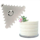Triangle Sawtooth Cake Smoother Scraper Spatula Fondant Decorating Cut Fast R2J7