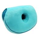 Dual Comfort Cushion Home Memory Foam Hip Lift Seat Cushions (Lake Blue)
