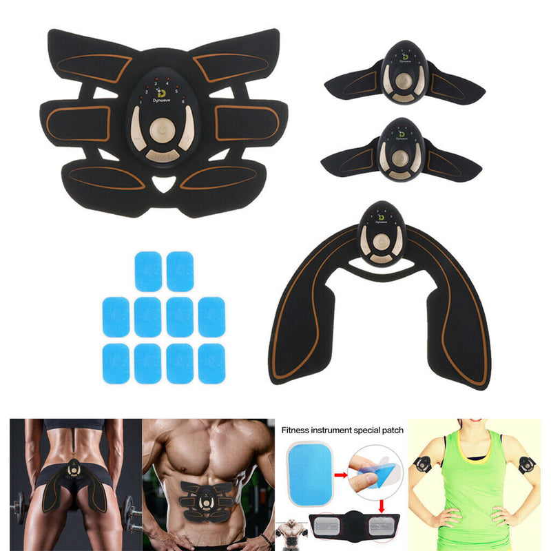 Wireless Muscle Toning Belt Toner Arm Hip Trainer Home Fitness Body Shaper