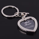 Creative Heart Photo Frame Keychain DIY Key Ring Chain Keyfob Forever Love Gift/