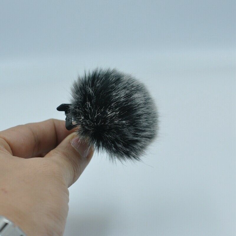 Universal Lavalier Microphone Furry Windscreen Fur Windshield Wind Muff Sof