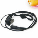 Earpiece 2 Pin G-Shape Security Headset Inline PTT Mic Earphone for KENWOOD
