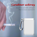 Ash Tray with Lid Key Chain Carabiner Outdoor Mini Portable Ashtray Pocket Size
