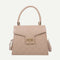 Lattice Pattern PU Women Shoulder Bags Elegant Crossbody Handbags (Khaki)