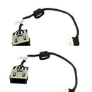 2pcs DC Power Jack plug in Cable Fit for Lenovo 80HW 80FG 5.3inch Black New