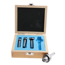 4 X Steel MT1 Wood Lathe Live Center And Drive Spur Cup Arbor with Wood Case
