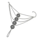 Lady Bohemian Crystal Bracelets for Women Multi-layer Finger Charm Accessory