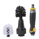 Automatic Scrubber Cleaning Brush W/ 2 Brush Heads, Car Wheel Tire Rim Brush
