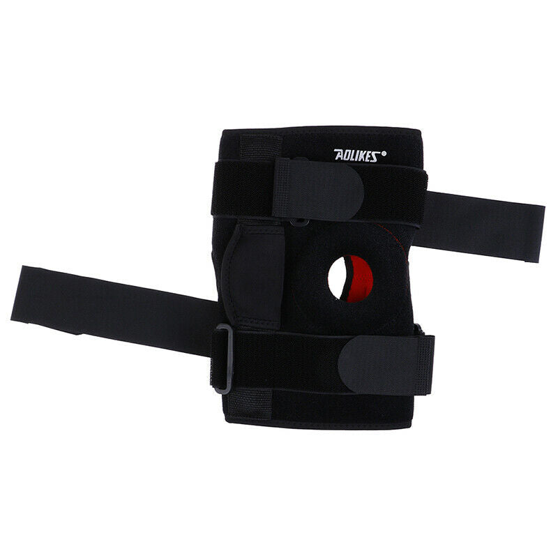 Hinged Knee Brace Adjustable Open Patella Support Swollen ACL Tendon Ligament FT