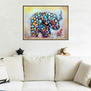 5D Full Diamond DIY Diamond Painting"Colorful elephant"Diamond Embroidery C