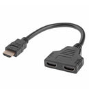 HDMI Splitter 1080P Video HDMI Switcher 1X2 Split 1 in 2 Out Cable Adapter A