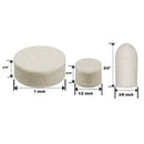 88 Pcs Wool Felt Polishing Wheels Buff Pad With Mandrel For For All Rotary  L1F4