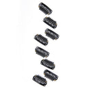 40pcs U Shape Steel Snap Clips For Feather Hair Extensions Wigs Weft Feather  BX