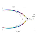 Rainbow Color Nail Cuticle Nipper Dead Skin Remover Clipper Scissor Plier M