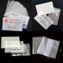 10X PVC Credit Card Holder Protect ID Card Business Card Cover Clear Frosted Z