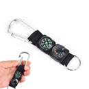 3-in-1 Multifunction Camping Carabiner With Keychain Compass Thermometer Ne
