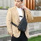 Casual Crossbody Chest Bags Oxford Men Shoulder Messenger Handbags (Black)