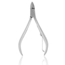 Stainless Steel Single Spring Screw Cuticle Tong for Nail Art Manicure Pedi C2G5