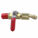 R134a R410a Brass Shut Valve For A/C Charging Hoses HVAC 1/4inch Cooling tu