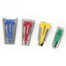 4 Pcs Fabric Bias Tape Maker 6mm/12mm/18mm/25mm Kit Tool Sewing GFD AGM