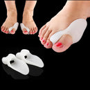 2PCS Gel Bunion Toe Corrector Orthotics Straightener Separator Silicone Tool-