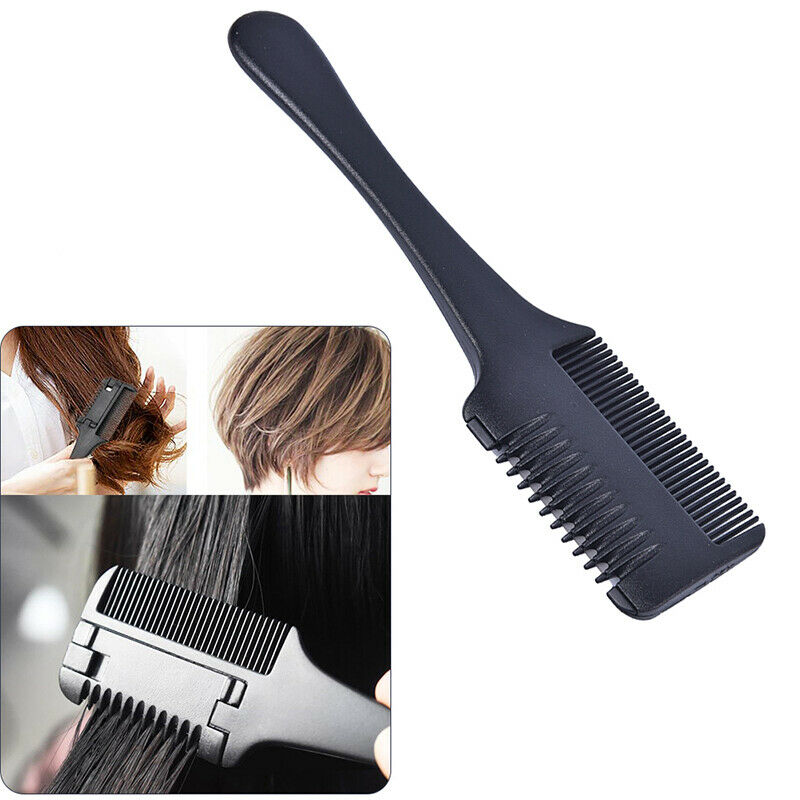 Double Sides Hair Razor Comb Hair Cutting Thinning Trimmer with Blades3 Cy